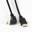 OMEGA HDMI CABLE KABEL GOLD ANGULAR KABEL HDMI v.1.4 GOLD ANGULAR 1.5M BLACK BLISTER [41855]