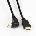 OMEGA HDMI KABEL CABLE GOLD ANGULAR 1.4 4K 3M BLACK [41853]