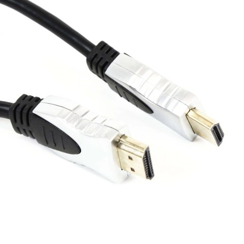 OMEGA HDMI CABLE KABEL GOLD KABEL HDMI v.1.4 GOLD 1.5M BLACK BLISTER [41850]