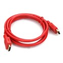 OMEGA HDMI CABLE KABEL KABEL HDMI v.1.4 1.5M BULK RED [43648] TE