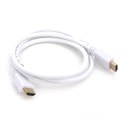 OMEGA HDMI CABLE KABEL KABEL HDMI v.1.4 1.5M BULK WHITE [43649] TE