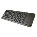 OMEGA KEYBOARD KLAWIATURA BEZPRZEWODOWA WIRELESS US FOR SMART TV + TOUCHPAD US BLACK [43666]