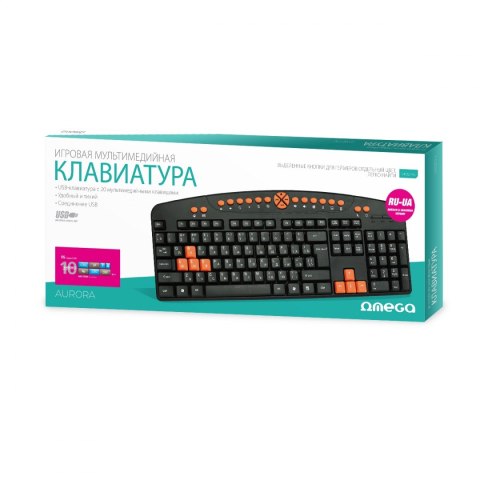 OMEGA KEYBOARD KLAWIATURA PRZEWODOWA RUSSIAN VERSION M-DIA USB [44587]