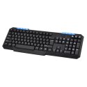 OMEGA KEYBOARD KLAWIATURA PRZEWODOWA WSAD M-MEDIA USB BLUE [41957] TE