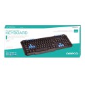 OMEGA KEYBOARD KLAWIATURA PRZEWODOWA WSAD M-MEDIA USB BLUE [41957] TE