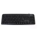 OMEGA KEYBOARD KLAWIATURA PRZEWODOWAHU VERSION M-MEDIA SLIM BLACK USB [42141] TE