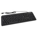 OMEGA KEYBOARD KLAWIATURA PRZEWODOWAHU VERSION M-MEDIA SLIM BLACK USB [42141] TE