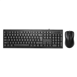 OMEGA KEYBOARD US MOUSE SET OKM-09 ZESTAW PRZEWODOWY KLAWIATURA MYSZ USB BLACK [45545]