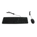 OMEGA KEYBOARD US + MOUSE SET ZESTAW PRZEWODOWY KLAWIATURA + MYSZ USB BLACK [42000]