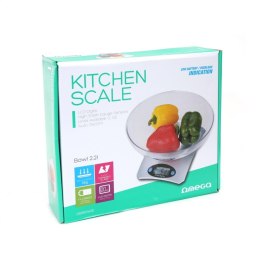OMEGA KITCHEN SCALE SILVER WITH BOWL 43439