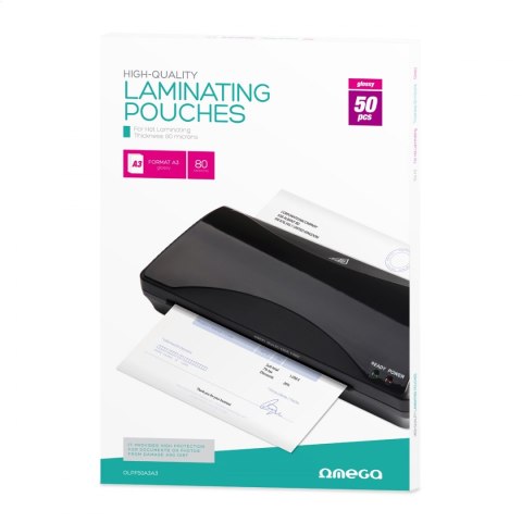 OMEGA LAMINATOR FILM FOLIA A3 50 PCS 80 MIC [45081]