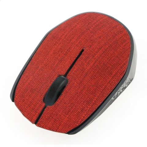 OMEGA MOUSE MYSZ BEZPRZEWODOWA WIRELESS FABRIC BRAIDED RED [44566] TE