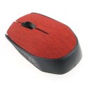 OMEGA MOUSE MYSZ BEZPRZEWODOWA WIRELESS FABRIC BRAIDED RED [44566] TE