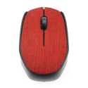 OMEGA MOUSE MYSZ BEZPRZEWODOWA WIRELESS FABRIC BRAIDED RED [44566] TE