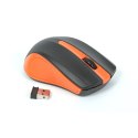 OMEGA MOUSE MYSZ WIRELESS 2 4GHz 1000DPI NANO USB RECEIVER BLACK ORANGE [41794] TE