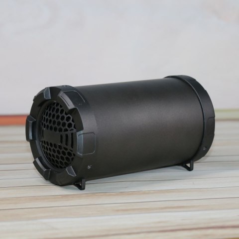 OMEGA SPEAKER GŁOŚNIK BAZOOKA 3 5 5W BLUETOOTH V4.2 BLACK RUBBER [44160]