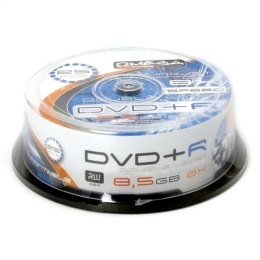 FREESTYLE DVD+R 8,5GB 8X DL FF WHITE INKJET PRINTABLE CAKE*25 [40653]