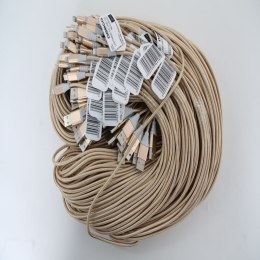 OMEGA BOA FABRIC CABLE KABEL BRAIDED LIGHTNING TO USB 1,5A 118 COPPER POLYBAG OEM 2M GOLD [44181] TE