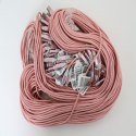 OMEGA BOA LIGHTNING TO USB FABRIC BRAIDED CABLE KABEL 1,5A 2M POLYBAG ROSE GOLD [44182]