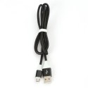 OMEGA CANTIL FABRIC CABLE KABEL BRAIDED MICRO USB TO USB 2A 118 COPPER 1M BLACK [44257] TE