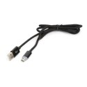 OMEGA CROTALUS USB 2.0 CABLE KABEL MICRO FOR SMARTPHONES TABLETS LED PLUG 1M BLACK [43461]