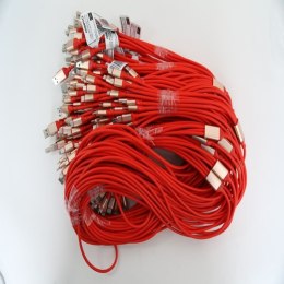 OMEGA OXYURA USB CABLE KABEL 3IN1 MICRO-USB TYPE-C LIGHTNING 2A POLYBAG OEM 1,3M RED [44276]