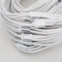 OMEGA OXYURA USB CABLE KABEL 3IN1 MICRO-USB TYPE-C LIGHTNING 2A POLYBAG OEM 1,3M WHITE [44277]