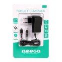 OMEGA UNIVERSAL WALL CHARGER ŁADOWARKA ŚCIENNA ŁADOWARKA ŚCIENNA 5V 2A 10W 2 TIPS MICRO USB & 2,5x0,7MM [41836] te