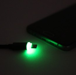 OMEGA USB 2.0 CABLE KABEL LIGHTNING IPHONE IPAD LED PLUG 1M BLACK [43462]