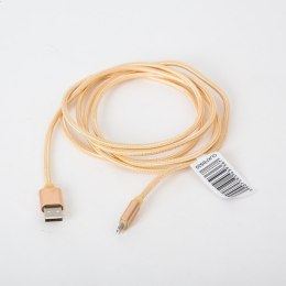 OMEGA IGUANA USB TO MICRO USB FABRIC BRAIDED CABLE KABEL 2M GOLD [43936]
