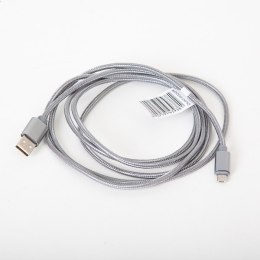 OMEGA IGUANA USB TO MICRO USB FABRIC BRAIDED CABLE KABEL 2M GREY [43938]