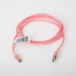 OMEGA IGUANA USB TO MICRO USB FABRIC BRAIDED CABLE KABEL 2M ROSE [43937]