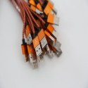 OMEGA MABUYA FABRIC CABLE KABEL BRAIDED TYPE-C TO USB 2A POLYBAG OEM 1M ORANGE [44198]