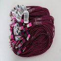 OMEGA MABUYA FABRIC CABLE KABEL BRAIDED TYPE-C TO USB 2A POLYBAG OEM 1M ROSE RED [44197]