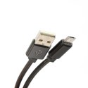 OMEGA METAL CABLE KABEL MICRO USB TO USB 1.8A 1M BLACK [44208]