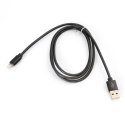 OMEGA METAL CABLE KABEL TYPE-C TO USB 1.8A 1M BLACK [44216]