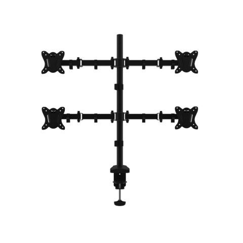 OMEGA MONITOR DESK MOUNT UCHWYT MONITOROWY QUADRUPLE MAX VESA 100x100 13"-27" 180 DEGREE ROTATE TILT [45065]