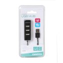 OMEGA USB 2.0 HUB 4 PORT BLACK [42802]