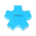 OMEGA USB 2.0 HUB 4 PORT STAR BLUE [43520]