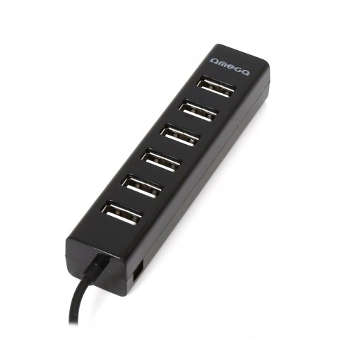 OMEGA USB 2.0 HUB 7 PORT BLACK [42806] TE