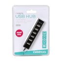 OMEGA USB 2.0 HUB 7 PORT BLACK [42806] TE