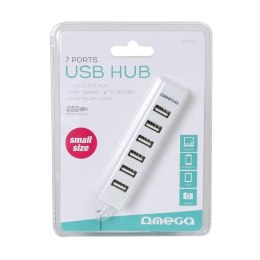 OMEGA USB 2.0 HUB 7 PORT WHITE [40571] TE