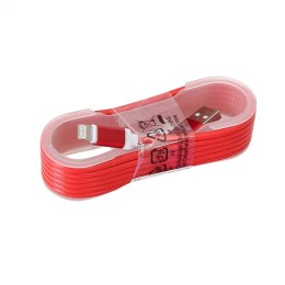 OMEGA USB LIGHTNING CABLE KABEL 1,5M RED