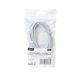 OMEGA USB LIGHTNING CABLE KABEL for IPHONE5 IPAD4 IPAD mini WHITE 2 METERS [43133] TE