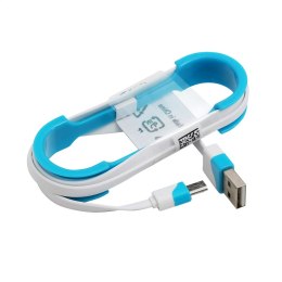 OMEGA USB TO MICRO USB FLAT CABLE KABEL 1M BLUE