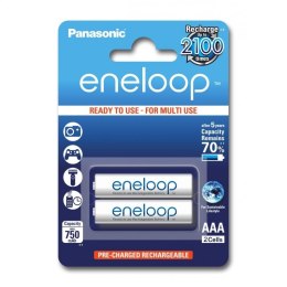 PANASONIC ENELOOP ACCUMULATOR R03/AAA 750mAh 2 PCS BLISTER BK-4MCCE-2BE