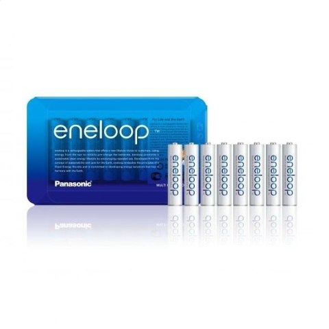 PANASONIC ENELOOP ACCUMULATOR R03/AAA 750mAh 8 PCS SLIDING PACK PABK-4MCCE/8LE