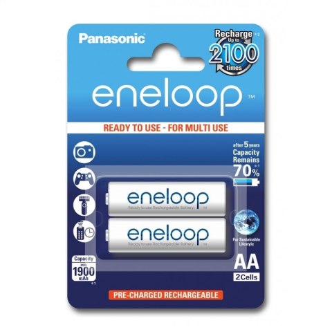 PANASONIC ENELOOP ACCUMULATOR R6/AA 1900mAh 2 PCS BLISTER BK-3MCCE-2BE