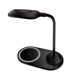 PLATINET DESK LAMP LAMPKA BIURKOWA LED LAMPKA BIURKOWA LED WIRELESS CHARGER 10W BLACK [ 45248 ]