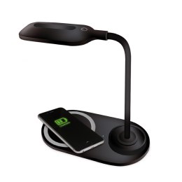 PLATINET DESK LAMP LAMPKA BIURKOWA LED LAMPKA BIURKOWA LED WIRELESS CHARGER 10W BLACK [ 45248 ]